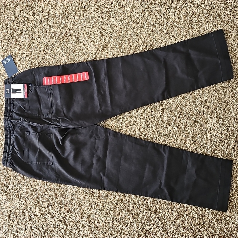 NWT Gap Pull-on Pants Black Elastic & Drawsting Waist XS Cropped - Picture 5 of 6